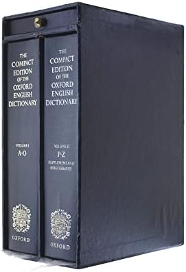 The Compact Edition of the Oxford English Dictionary (2 Volume Set